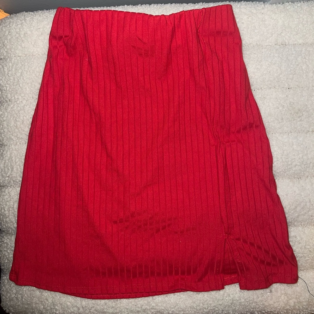 Hot pink skirt